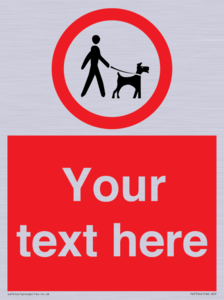 Custom Road regulatory dogs on leads